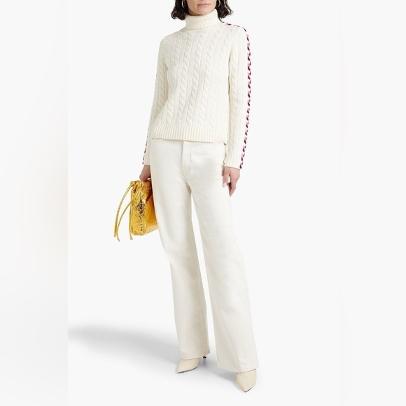 New! Derek Lam 10 Crosby Pippa Lace Up Wool Turtleneck 🩷 Small NWOT! - Picture 8 of 10